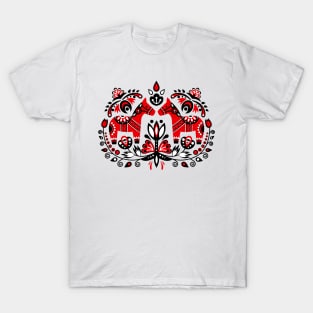 Scandinavian design with Dalecarlian horse T-Shirt